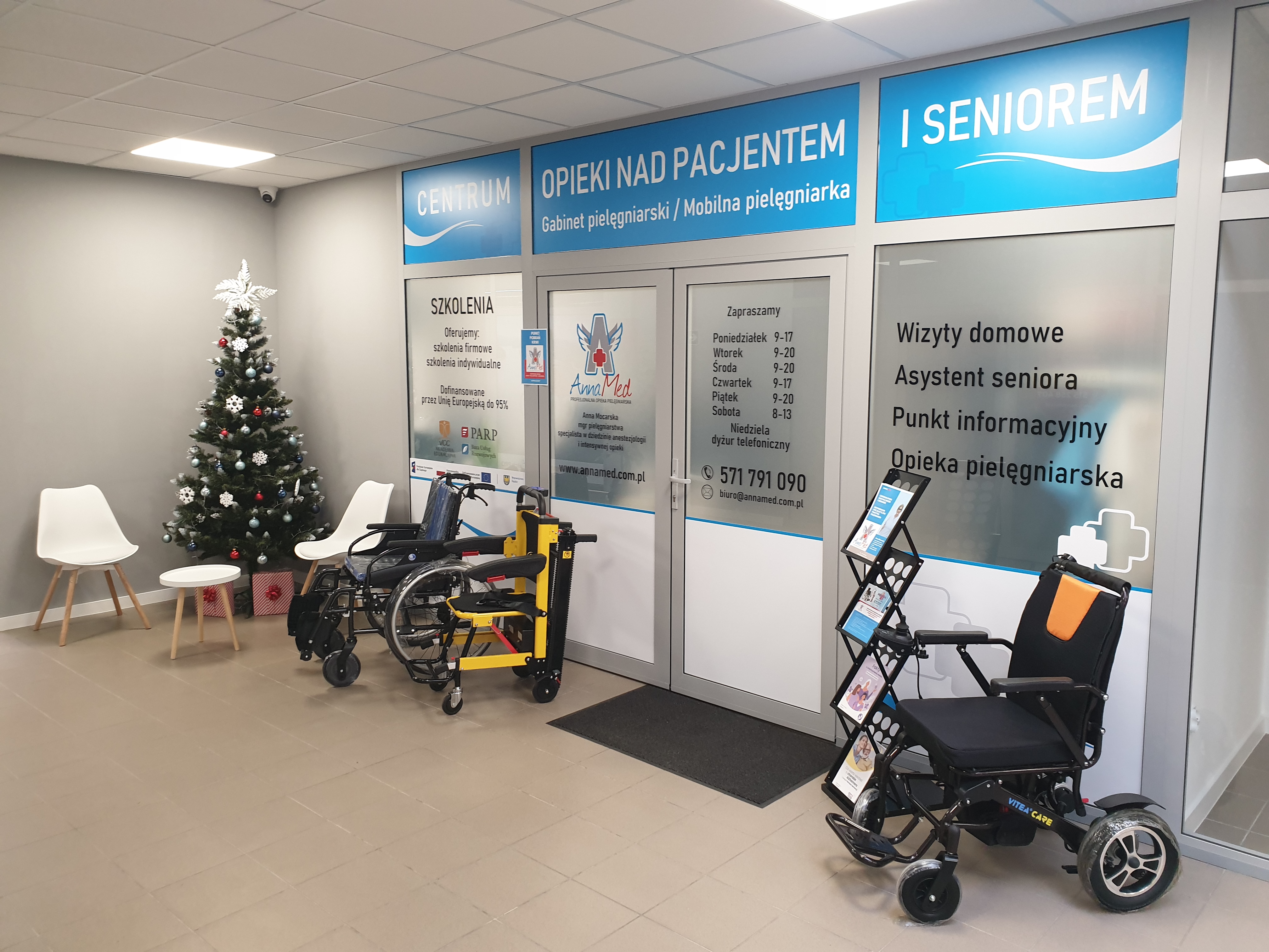 Zdjęcie gabinetu zabiegowego AnnaMed - profesjonalna opieka pielęgniarska