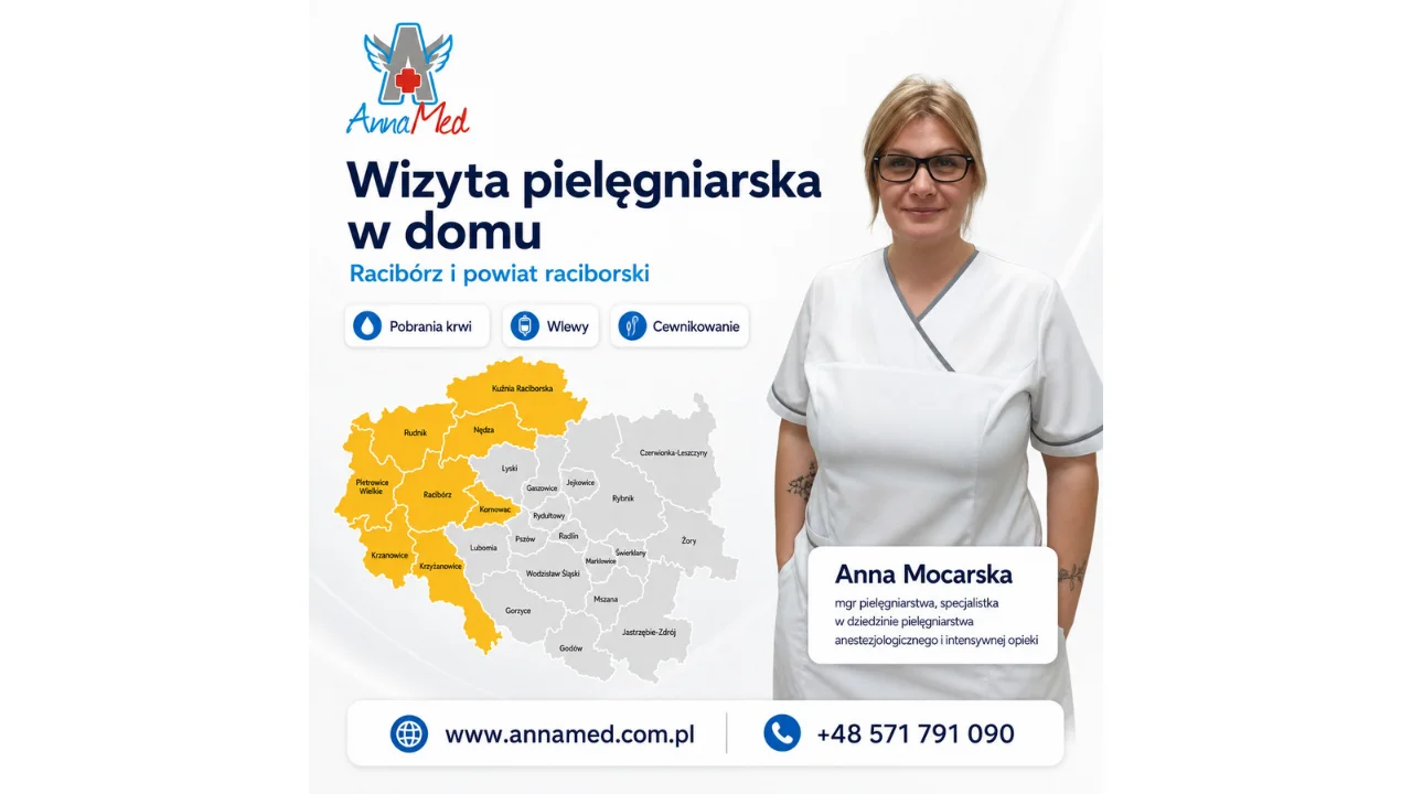 Wizyta pielegniarska w domu pacjenta - Raciborz i powiat raciborski