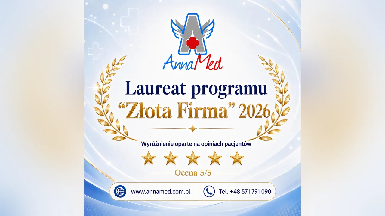 Grafika AnnaMed: AnnaMed laureatem programu „Złota Firma” 2026