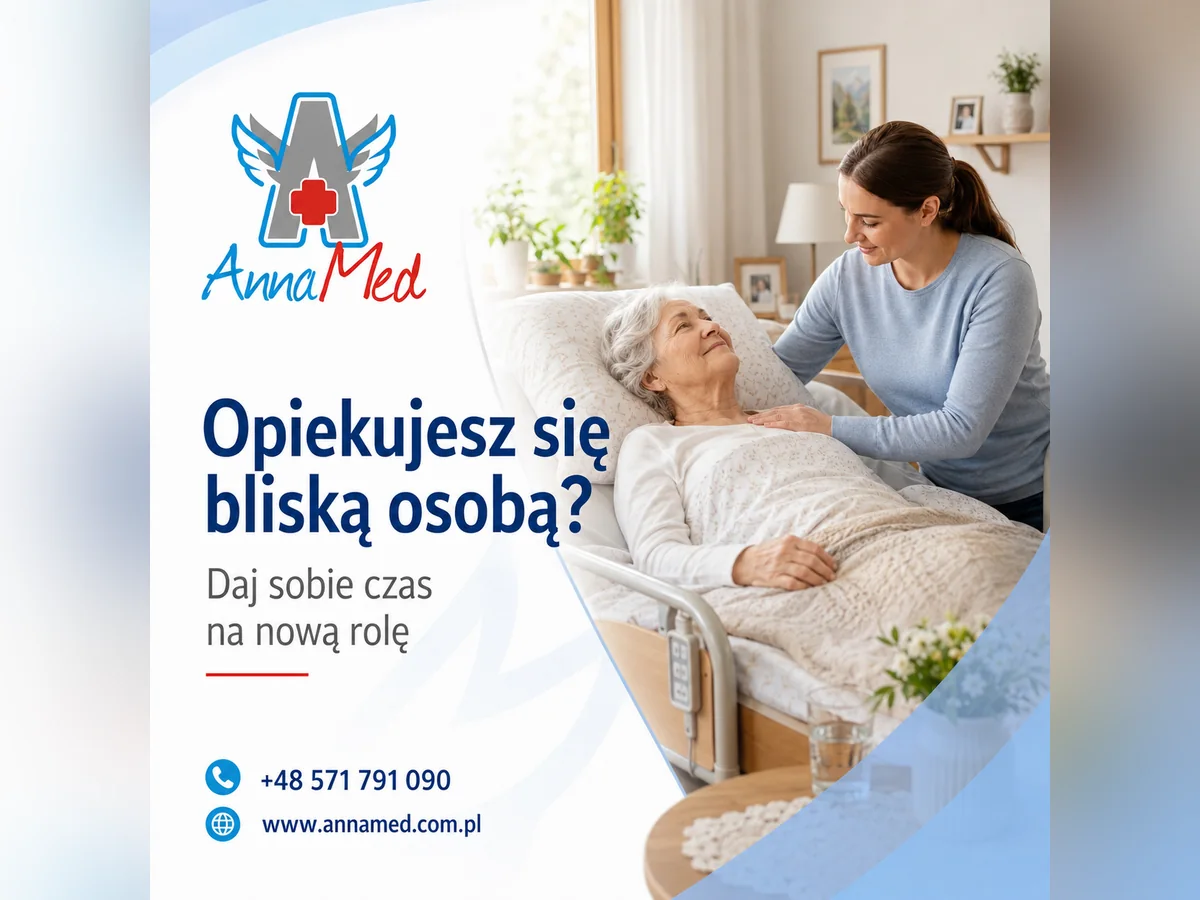 Grafika AnnaMed: Jak odnaleźć się w roli opiekuna osoby przewlekle chorej?