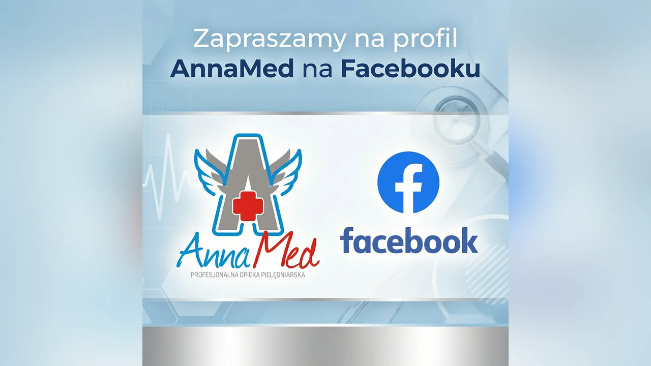 Grafika AnnaMed: Obserwuj AnnaMed na Facebooku