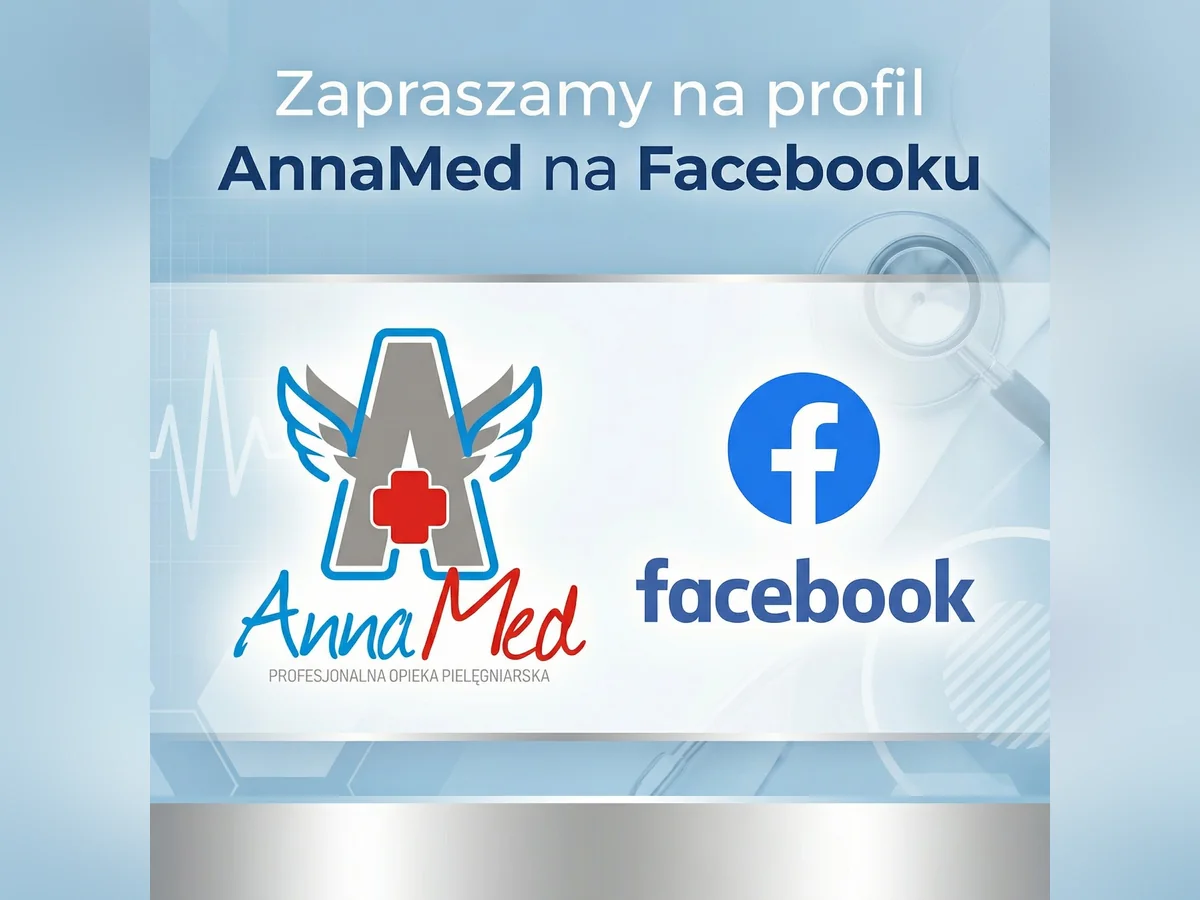 Grafika AnnaMed: Obserwuj AnnaMed na Facebooku